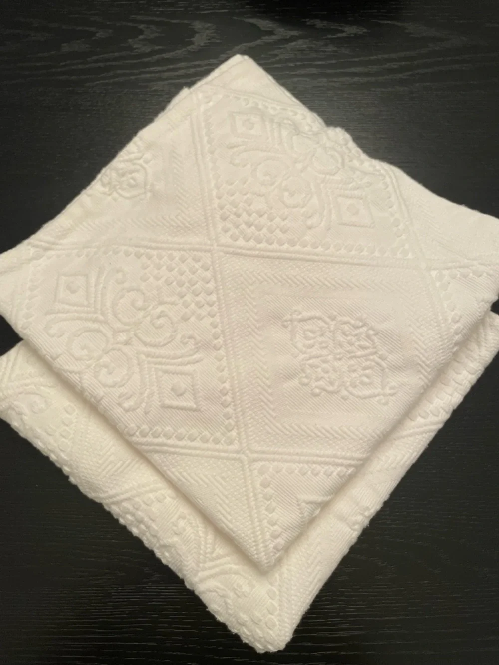 Pottery Barn Euro sham cushion cover off white jacquard XL